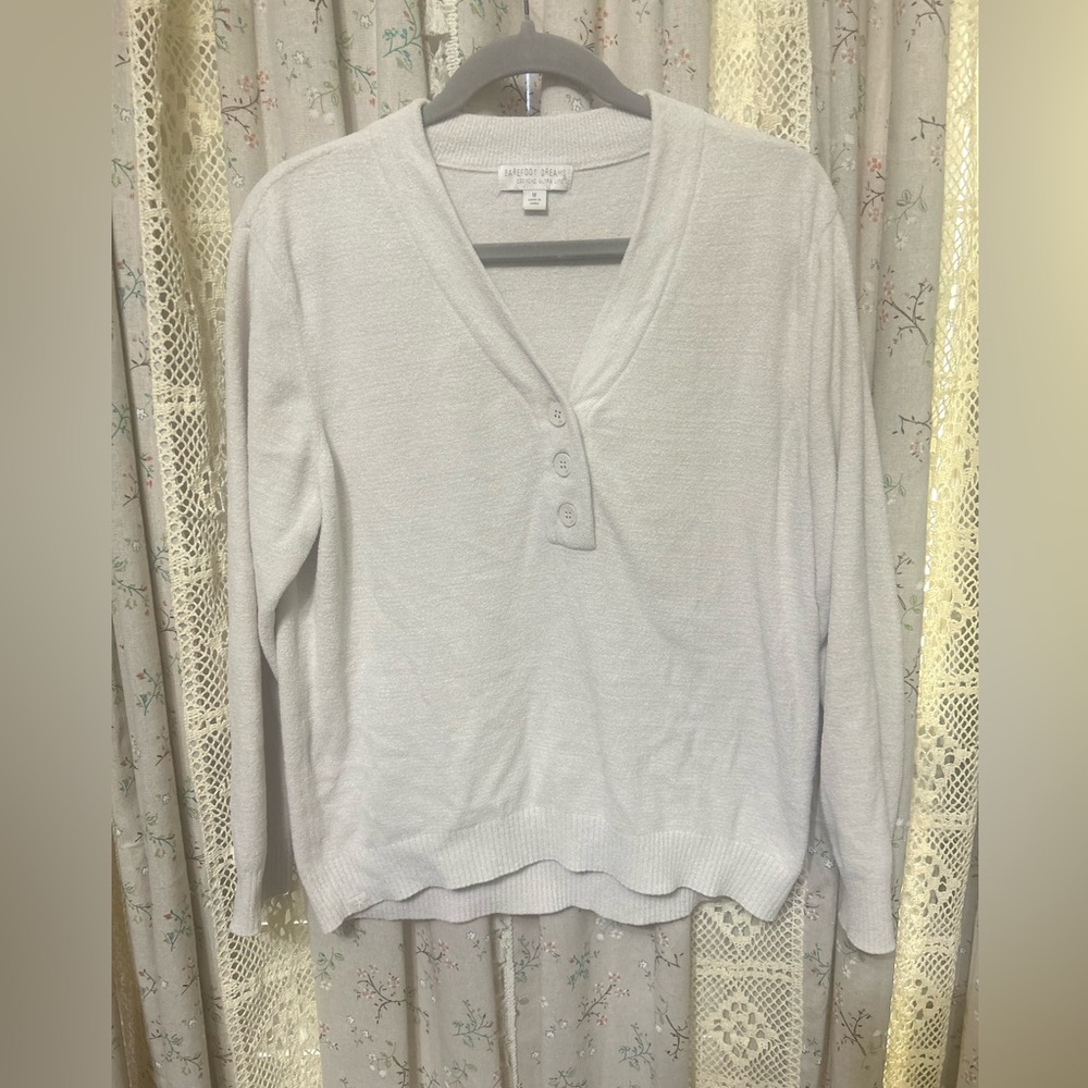 Barefoot Dreams CozyChic‎ Ultra Lite® Henley Sweater | Medium